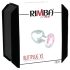 Rimba XS - roze met steen, metalen anaalplug (zilver)
