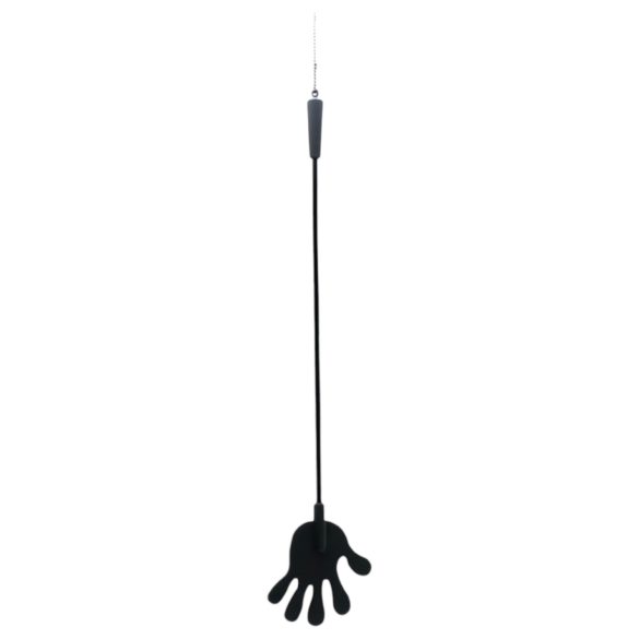 Rimba - siliconen rijzweep met handje - 40 cm (zwart)