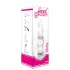 Rimba Dolly - glazen anaal dildo - gebogen met ribbels - transparant