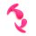 Rimba Copenhagen - anale plug set - roze (2 stuks)