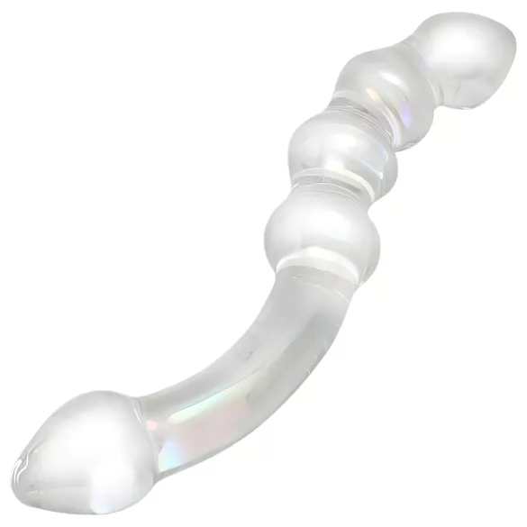 Rimba Xena - dubbele glazen dildo - transparant