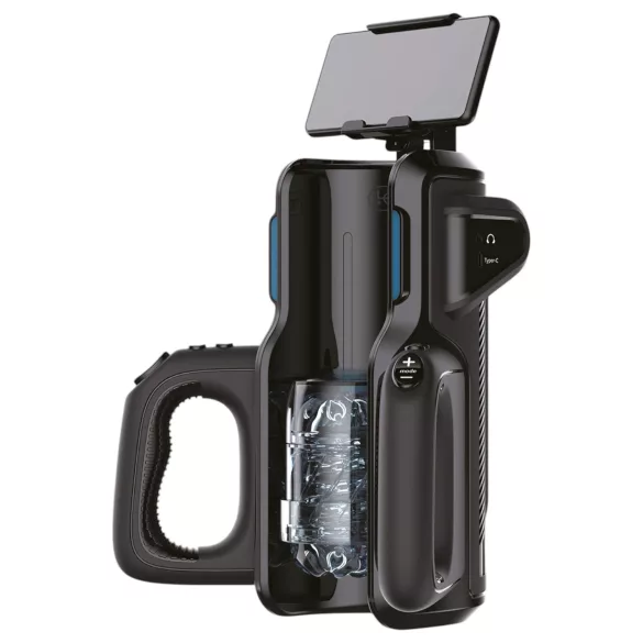 LETEN SM 500 - automatische masturbator met telefoonhouder - zwart