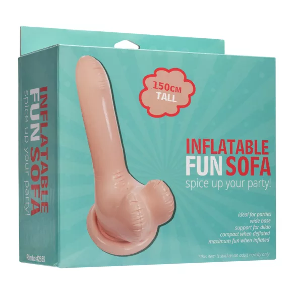 Inflatable Fun - opblaasbare penisbank - 66cm