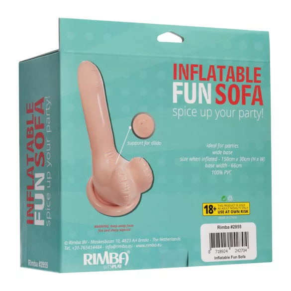 Inflatable Fun - opblaasbare penisbank - 66cm