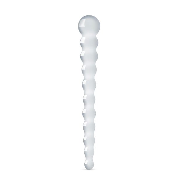 Gildo Glass No. 20 - doorzichtige parelglas dildo