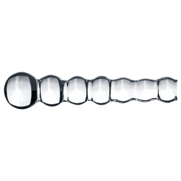 Gildo Glass No. 20 - glazen dildo met ribbels - transparant