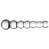 Gildo Glass No. 20 - glazen dildo met ribbels - transparant