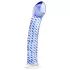 Gildo Glass No. 5 - glazen dildo met spiraal - transparant blauw