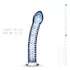 Gildo Glass No. 5 - glazen dildo met spiraal - transparant blauw