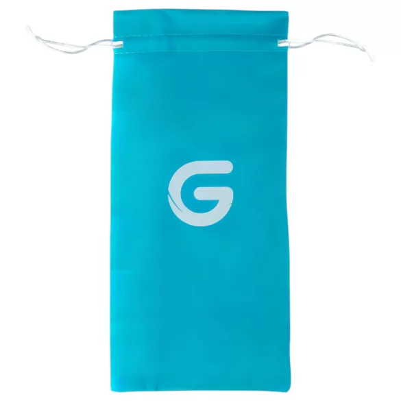 Gildo Glass No. 5 - glazen dildo met spiraal - transparant blauw