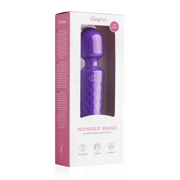 EasyToys - mini wand vibrator - oplaadbaar - paars