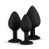 Easytoys Diamond - anale plug set (zwart)