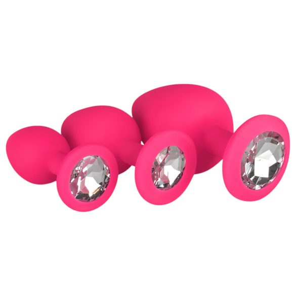 Easytoys Diamond - anale plugset (roze)
