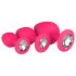 Easytoys Diamond - anale plugset (roze)