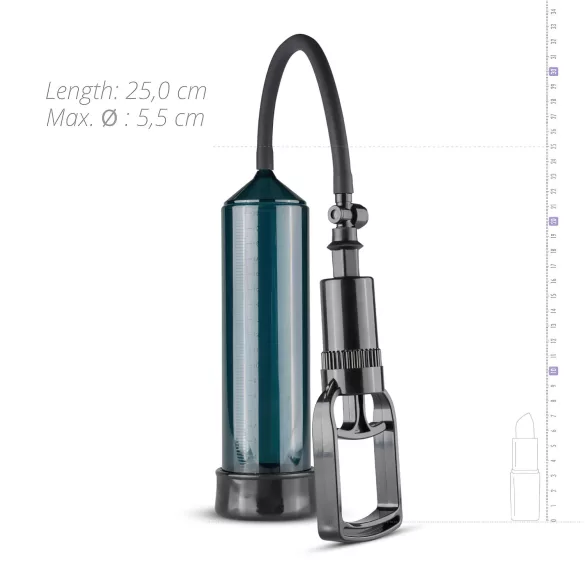 Easytoys - penispomp met vingergrip - zwart