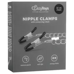 EasyToys - tepelklemmen met ketting - 2 stuks