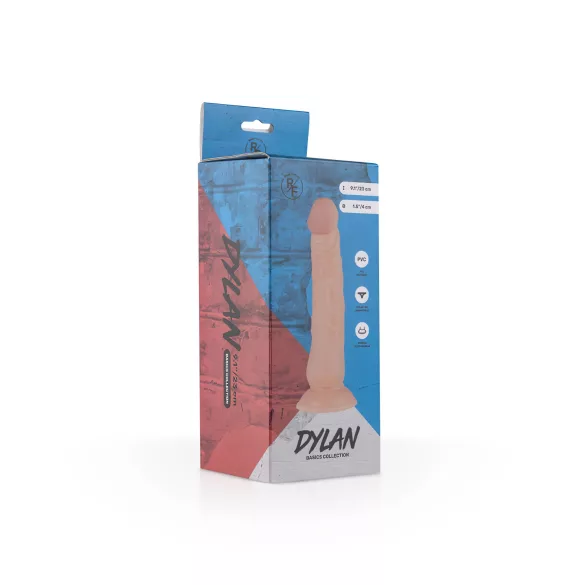 Real Fantasy Dylan - realistische dildo - 23 cm - huidskleur