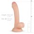 Real Fantasy Vince - dildo met voorhuid - 19,5 cm (natuurlijk)