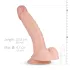 Real Fantasy Derek - dildo met ballen - realistisch - 22cm - huidskleur