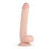 Real Fantasy Elvin - levensechte dildo met testikels - 28cm (natuurlijk)
