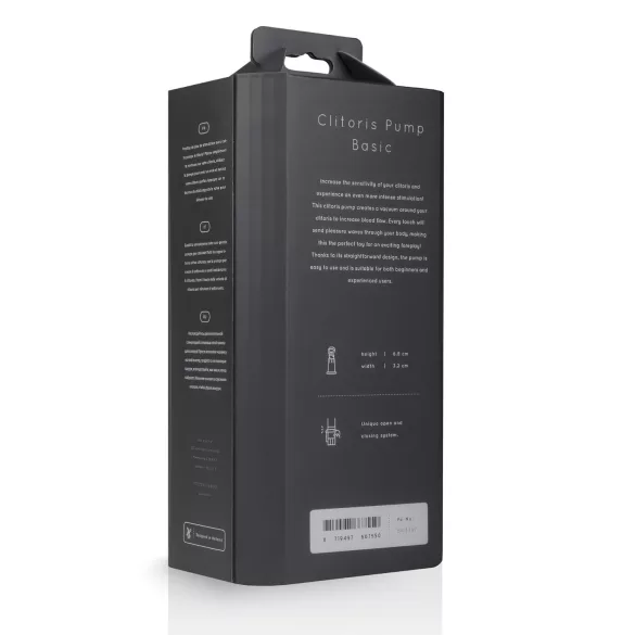 Saiz Basic - clitorispomp - transparant zwart
