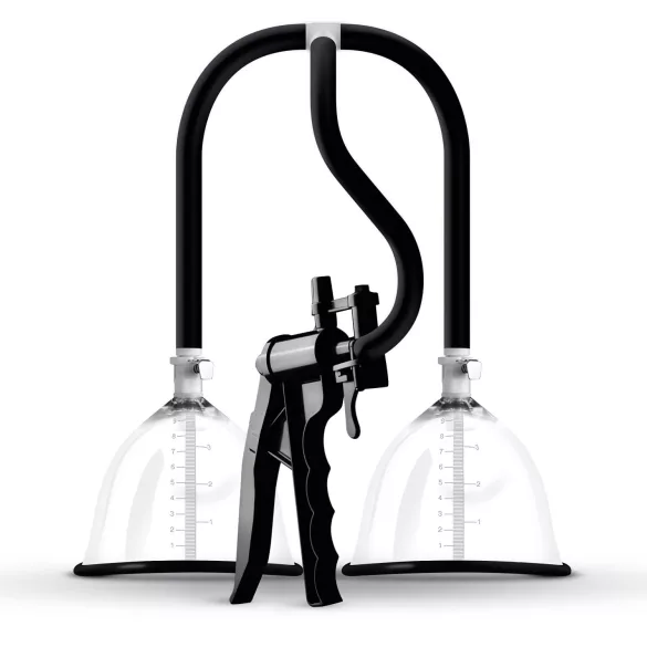 Saiz Premium - dubbele borstpomp - klein - transparant/zwart