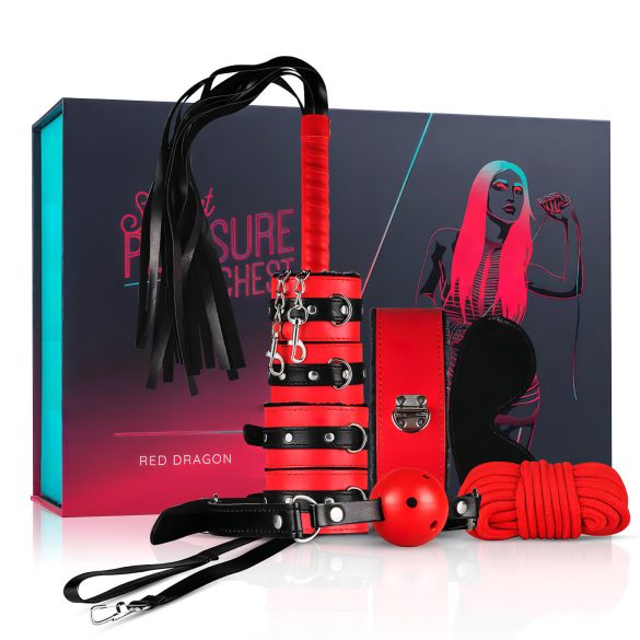 Geheime Plezierkist - Gevorderd BDSM-set - 10-delig (rood)