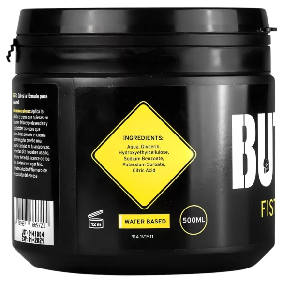 BUTTR - Fisting gel - waterbasis glijmiddel - 500ml