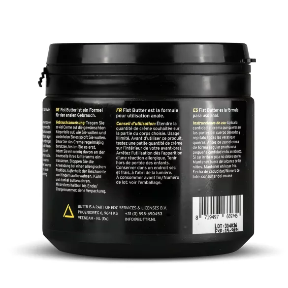 BUTTR - Fisting boter - Glijmiddel voor fistsex - 500ml