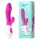 Teazers - realistische vibrator met clitorisklem (roze)