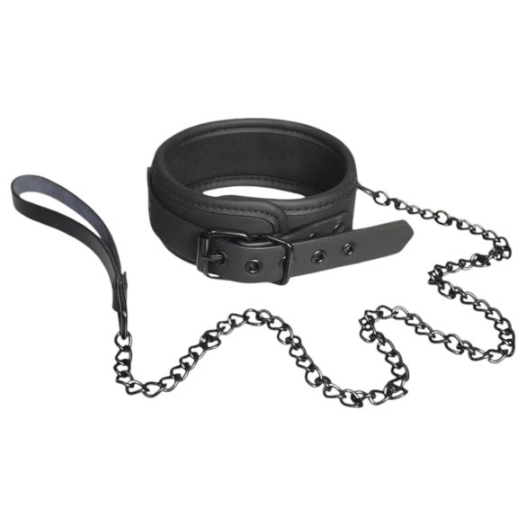 Blaze - halsband en riem (zwart)