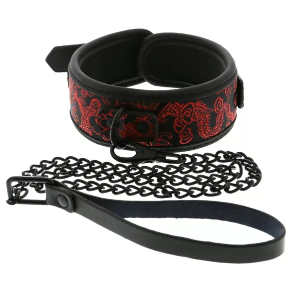 Dreamtoys Blaze - halsband en riem set (rood)