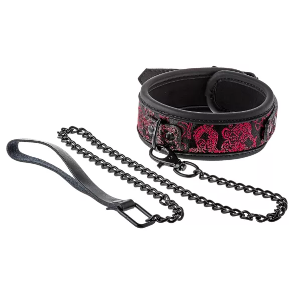 Dreamtoys Blaze - halsband en riem set (rood)