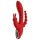 Red Revolution Hera - Oplaadbare, waterdichte 3-takt vibrator (rood)