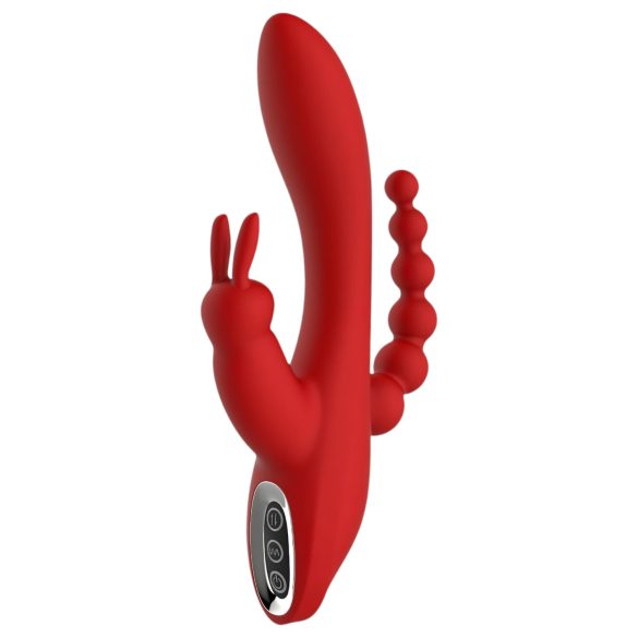 Red Revolution Hera - Oplaadbare, waterdichte 3-takt vibrator (rood)