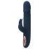 Goddess Zephyros - waterdichte stootvibrator met clitorisstimulatie (blauw)
