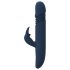 Goddess Zephyros - waterdichte stootvibrator met clitorisstimulatie (blauw)