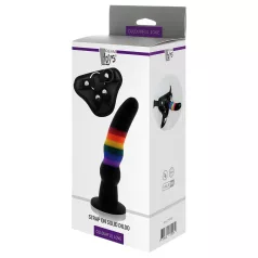 Colorful Love - strap-on dildo - kleurrijk - siliconen