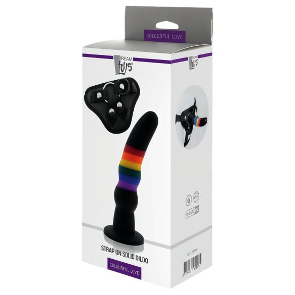 Kleurrijke Liefde - verstelbare kleurrijke dildo