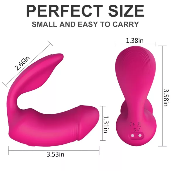 Vibes of Love Duo - 2in1 clitoris vibrator (pink)