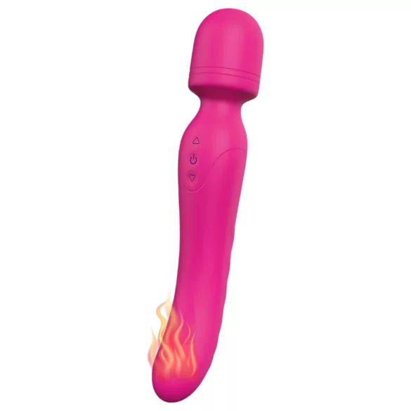 Vibes of Love - wand vibrator - oplaadbaar, verwarmend, massage - roze
