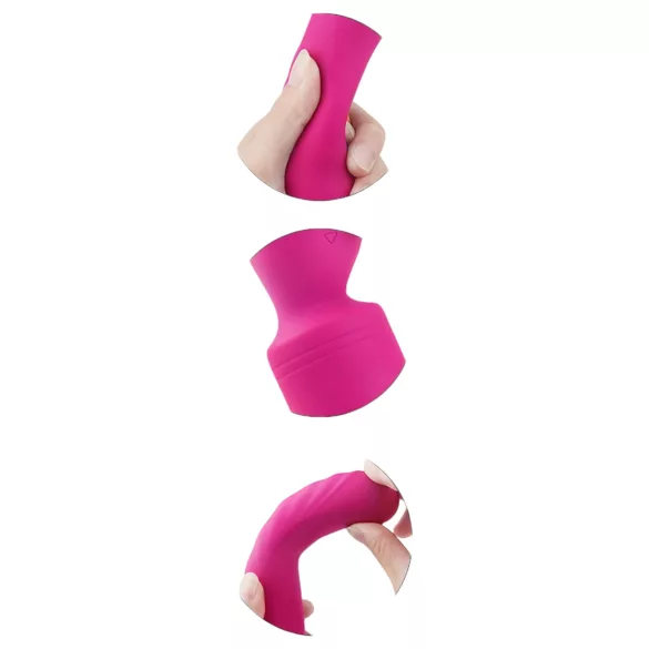 Vibes of Love - wand vibrator - oplaadbaar, verwarmend, massage - roze