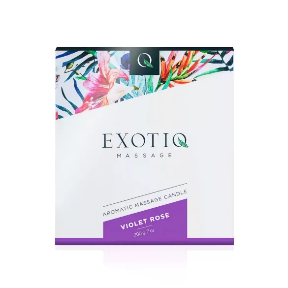 Exotiq - geurkaars massage - rozengeur - 200g