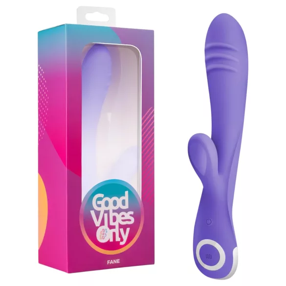 Good Vibes Only Fane Rabbit - rabbit vibrator - duo stimulatie - siliconen paars