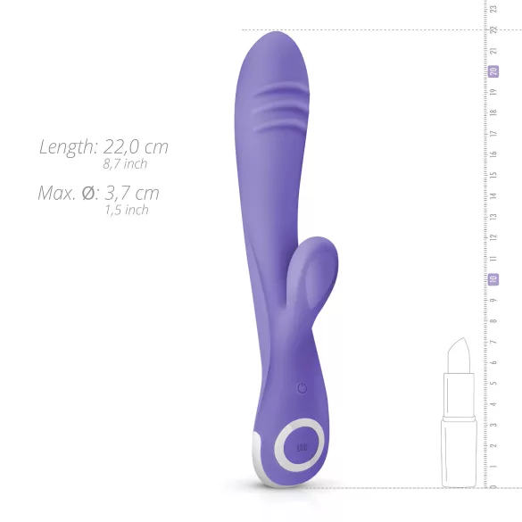 Good Vibes Only Fane Rabbit - rabbit vibrator - duo stimulatie - siliconen paars