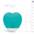 Good Vibes Oron - oplaadbare hartvormige clitoris vibrator (turkoois)