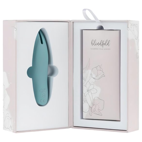 Bloom Tulip - oplaadbare siliconen clitoris vibrator (turkoois)