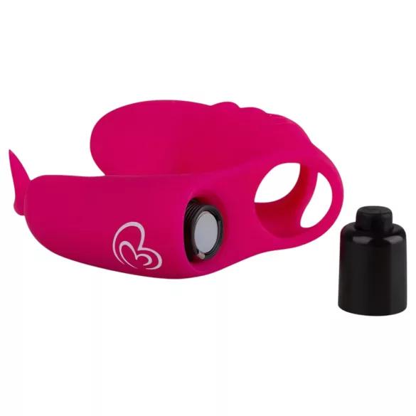 Easytoys - vinger vibrator 2-in-1 - siliconen - roze