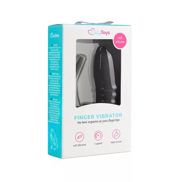 Easytoys - Vinger vibrator - 2-in-1 - Zwart