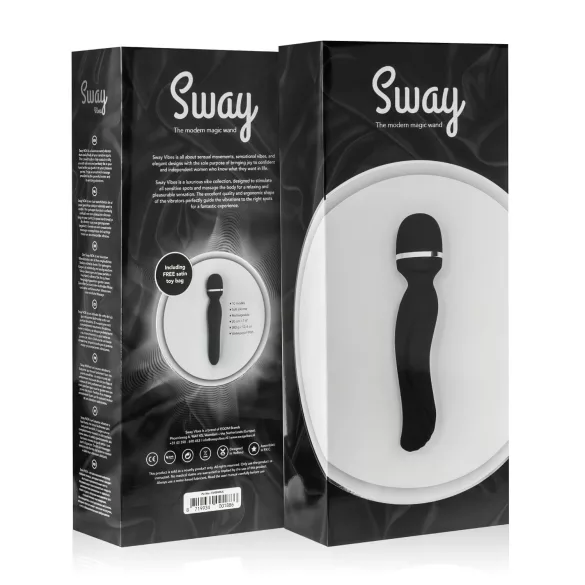 Sway No.4 Wand - oplaadbare massager vibrator - zwart